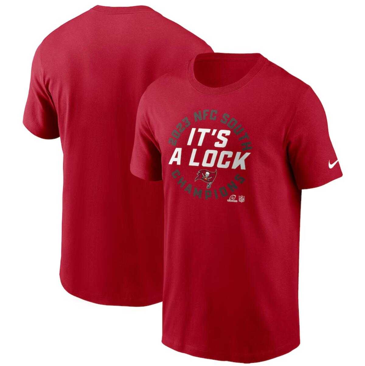 Men's Tampa Bay Buccaneers Red 2023 NFC South Division Champions Locker Room Trophy Collection T-Shirt,We sell and wholesale Men's Tampa Bay Buccaneers Red 2023 NFC South Division Champions Locker Room Trophy Collection T-Shirt on line form chian!